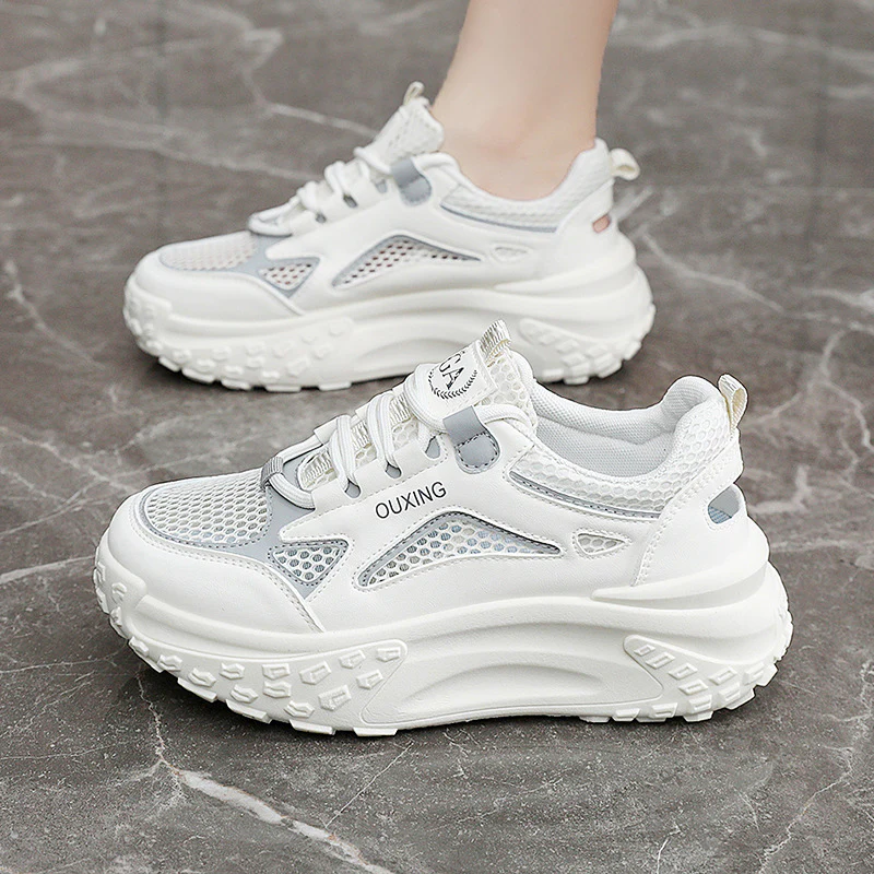 Damen Sportliche Mesh Sneakers mit dämpfendem Sohlenprofil und ergonomischem Design Heidi Mode - Image 4