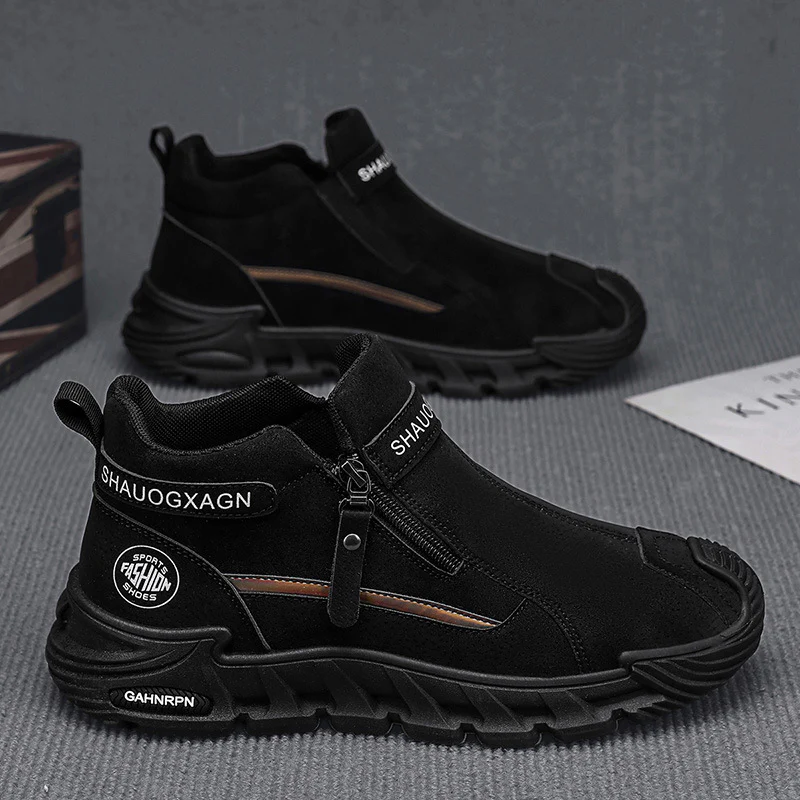 Damen Sportliche Mid-Cut Sneakers mit praktischem Reißverschluss und rutschfester Sohle Heidi Mode - Image 7