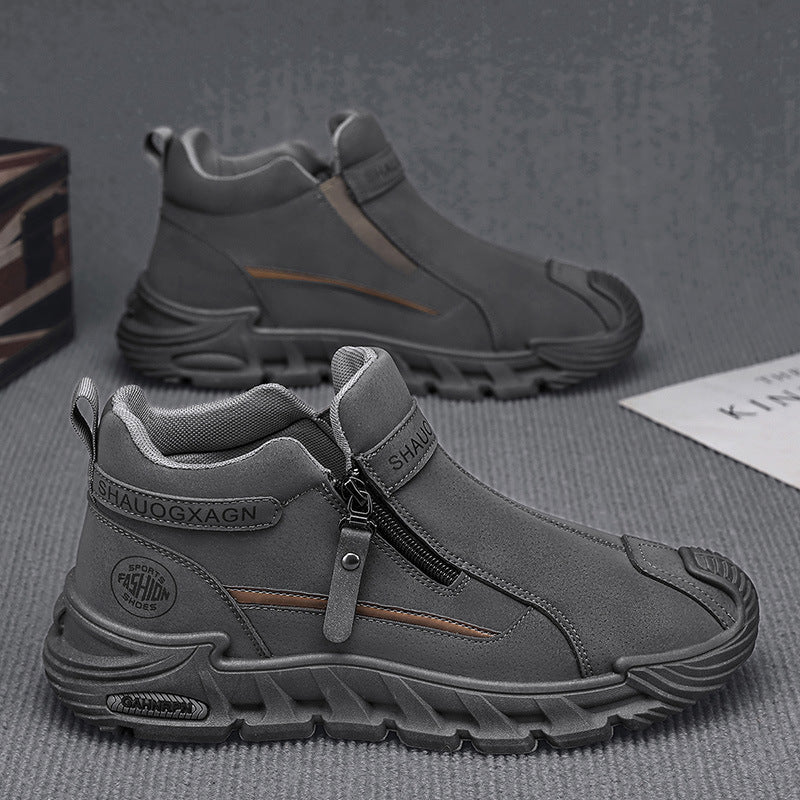 Damen Sportliche Mid-Cut Sneakers mit praktischem Reißverschluss und rutschfester Sohle Heidi Mode - Image 8