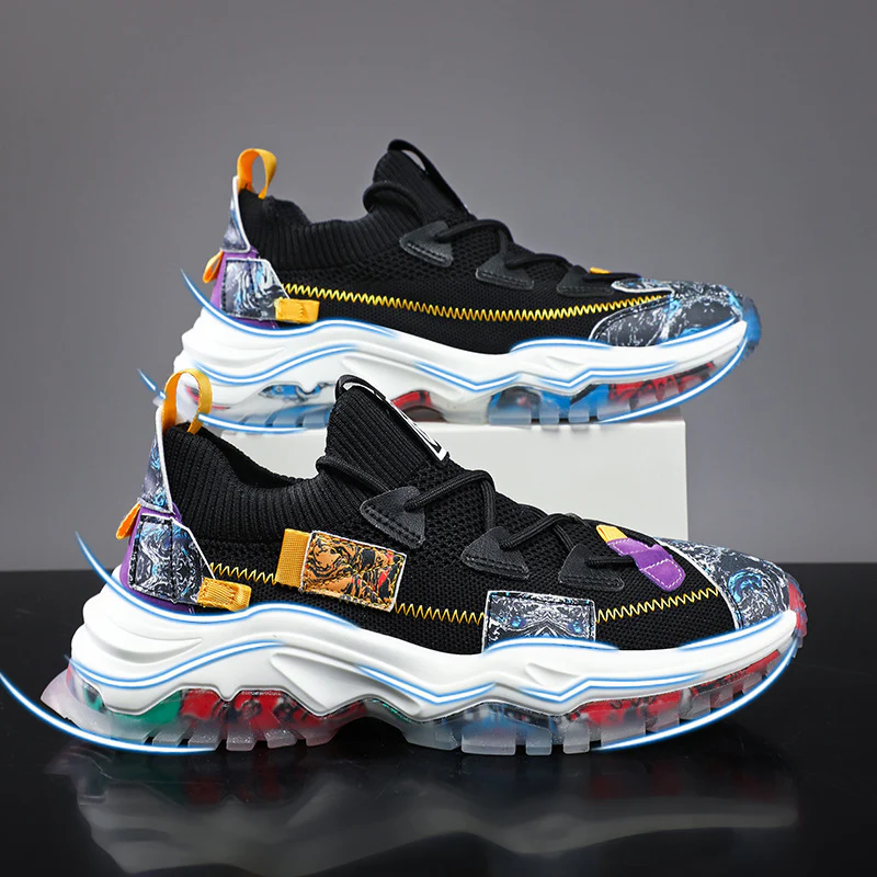 Damen Sportliche Multicolor Sneakers mit innovativer Luftpolster-Technologie Heidi Mode - Image 3