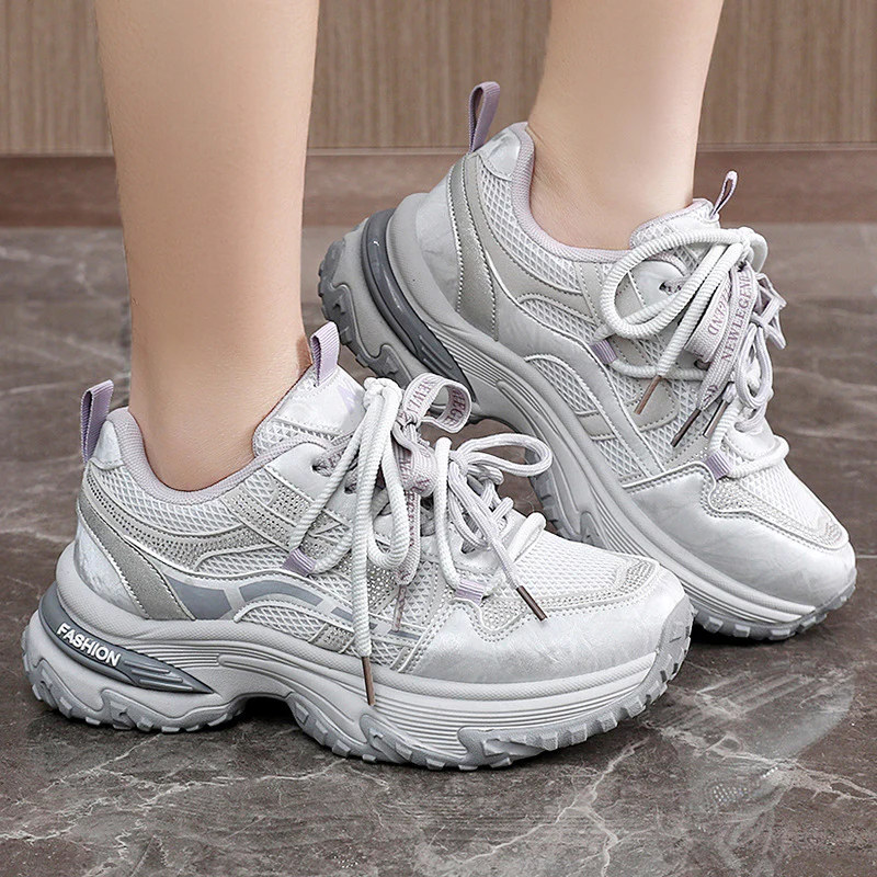 Damen Sportliche Multifunktionale Sneakers mit atmungsaktivem Obermaterial und dämpfendem Profil Heidi Mode - Image 3