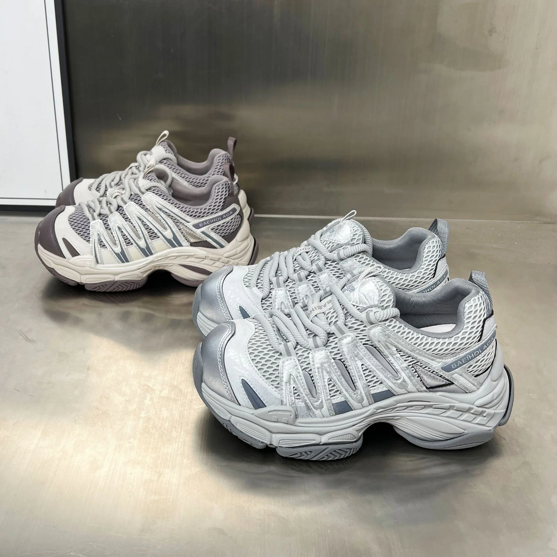 Damen Sportliche Outdoor-Sneaker mit atmungsaktiver Mesh-Oberfläche und stoßdämpfendem Sohlenkomfort Heidi Mode - Image 3