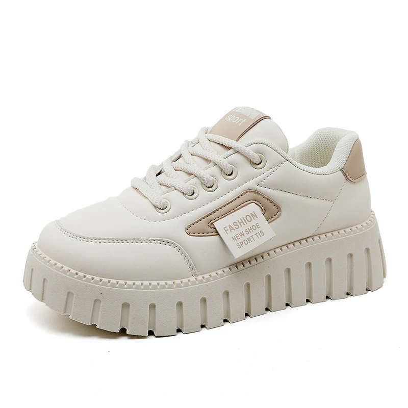 Damen sportliche Plateau-Sneaker mit atmungsaktivem Obermaterial und rutschfester Sohle Heidi Mode - Image 5