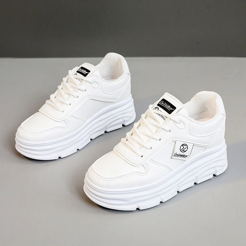 Damen Sportliche Plateau-Sneaker mit dämpfender Sohle und atmungsaktivem Obermaterial Heidi Mode - Image 6