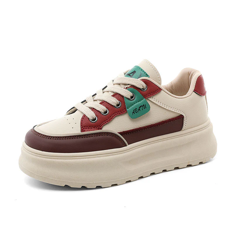Damen Sportliche Plateau-Sneaker mit modischem Design und dämpfender Sohle Heidi Mode - Image 5