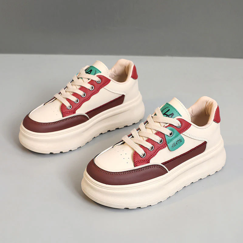 Damen Sportliche Plateau-Sneaker mit modischem Design und dämpfender Sohle Heidi Mode - Image 6