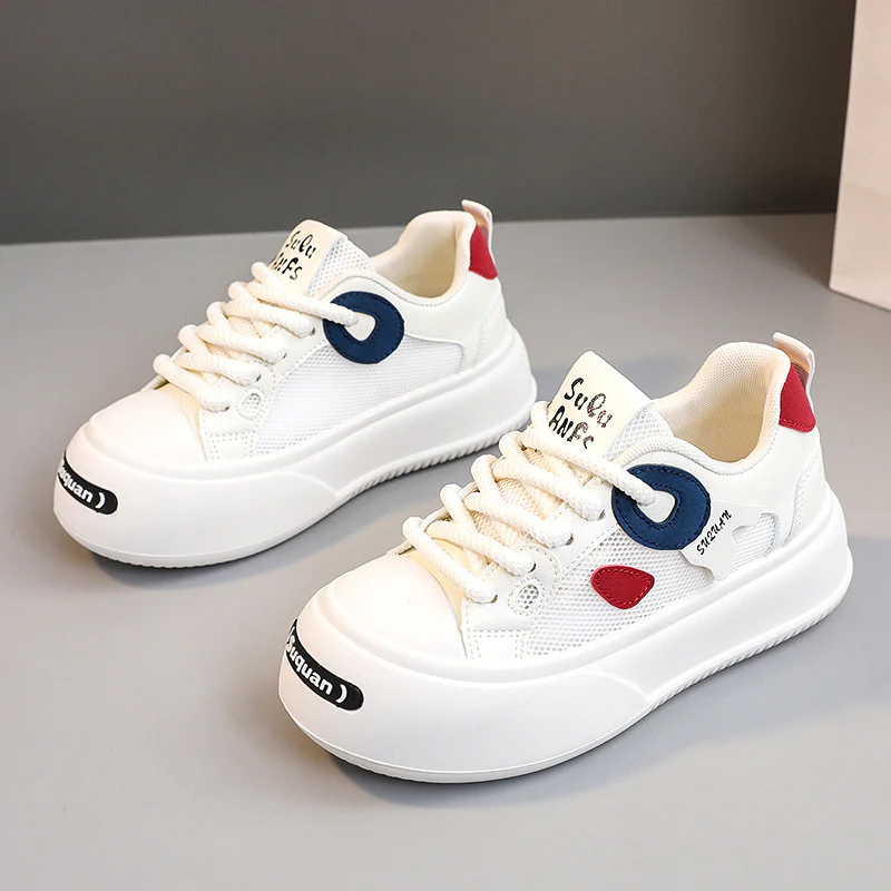 Damen Sportliche Plateau Sneakers mit atmungsaktivem Mesh-Obermaterial und dämpfender Sohle Heidi Mode - Image 8