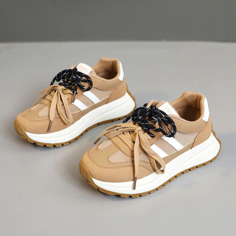 Damen Sportliche Plateau Sneakers mit atmungsaktivem Obermaterial Heidi Mode - Image 7