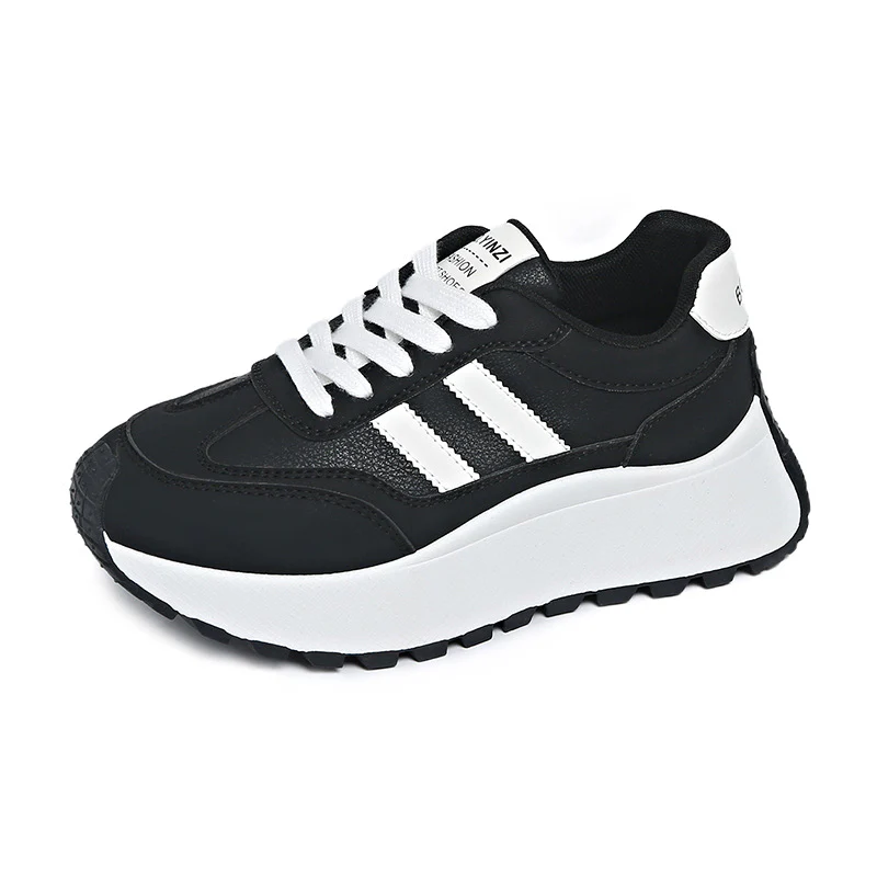 Damen sportliche Plateau Sneakers mit atmungsaktiver Mesh-Oberfläche Heidi Mode - Image 7