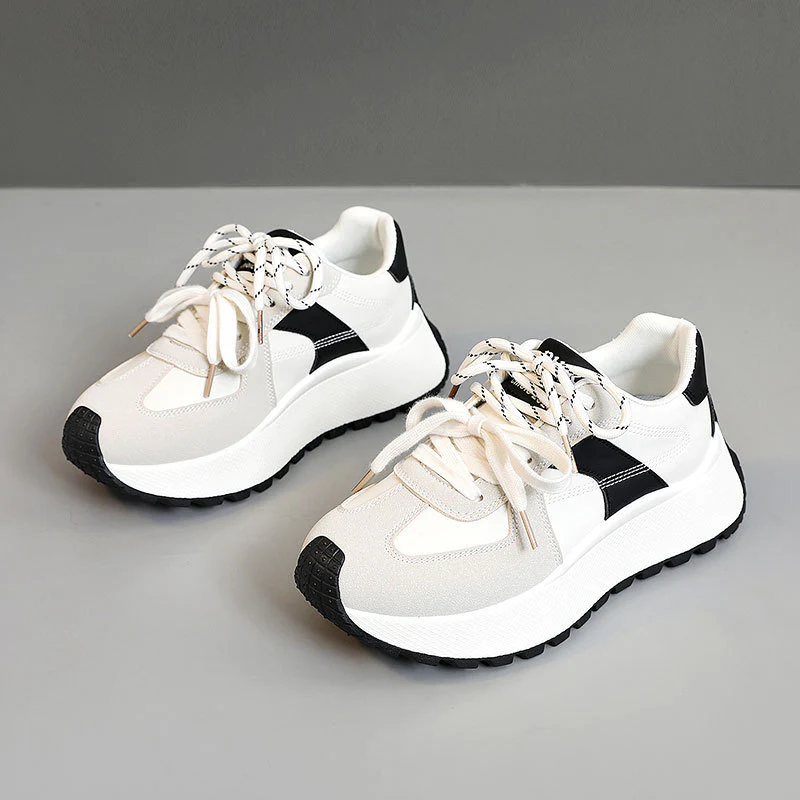 Damen Sportliche Plateau Sneakers mit atmungsaktiver Polsterung Heidi Mode - Image 6