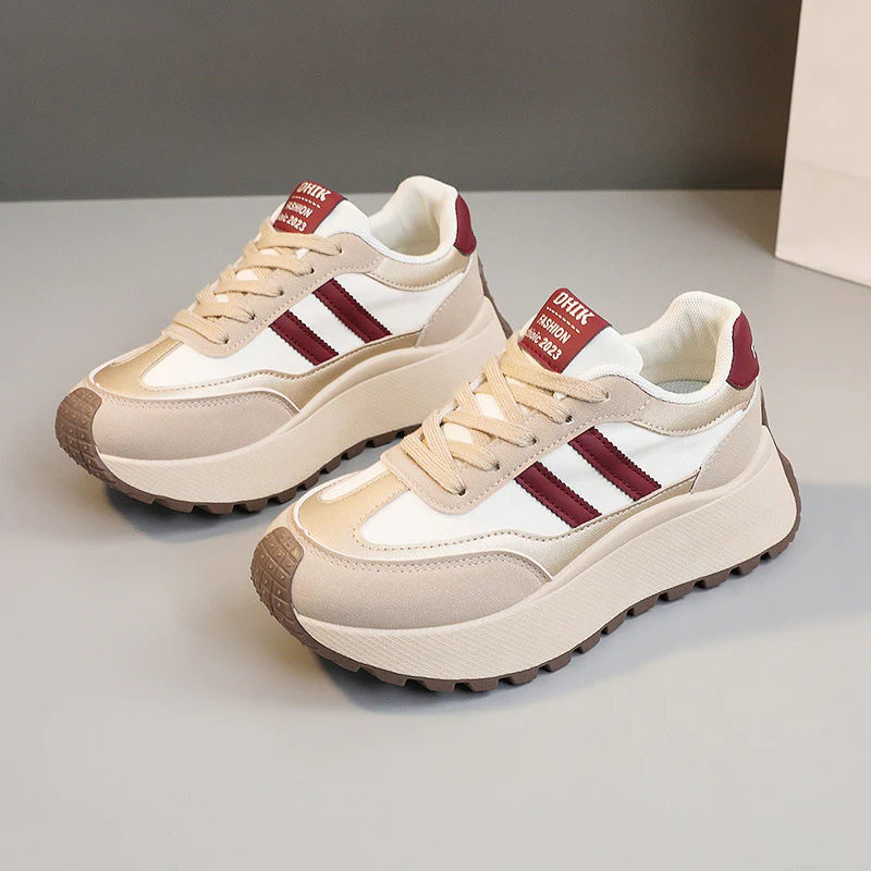 Damen Sportliche Plateau Sneakers mit innovativem Dämpfungssystem Heidi Mode - Image 7