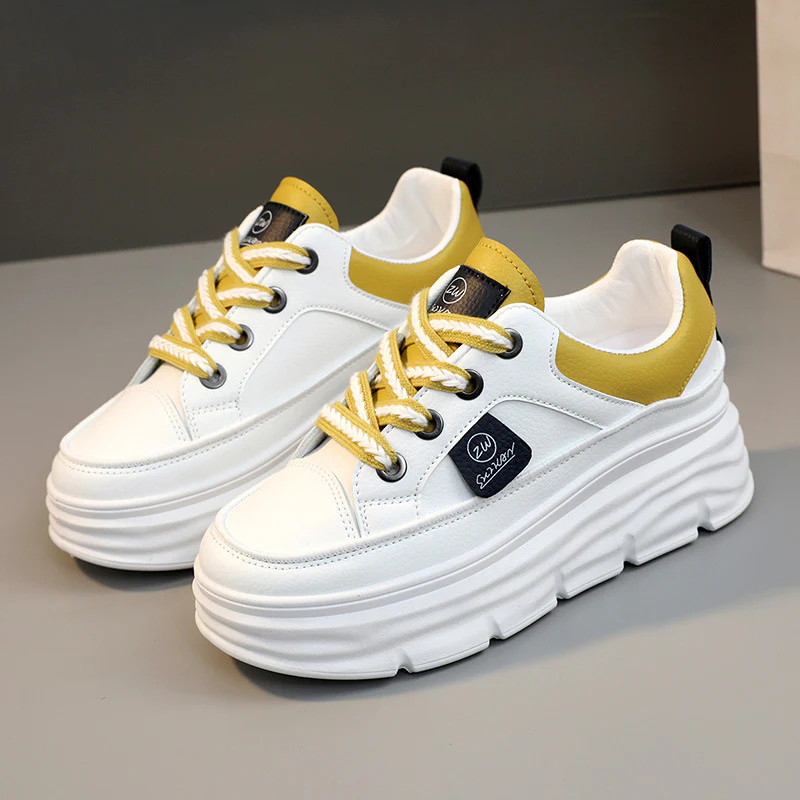 Damen sportliche Plateau Sneakers mit innovativer Dämpfung und atmungsaktiver Mesh-Oberfläche Heidi Mode - Image 7