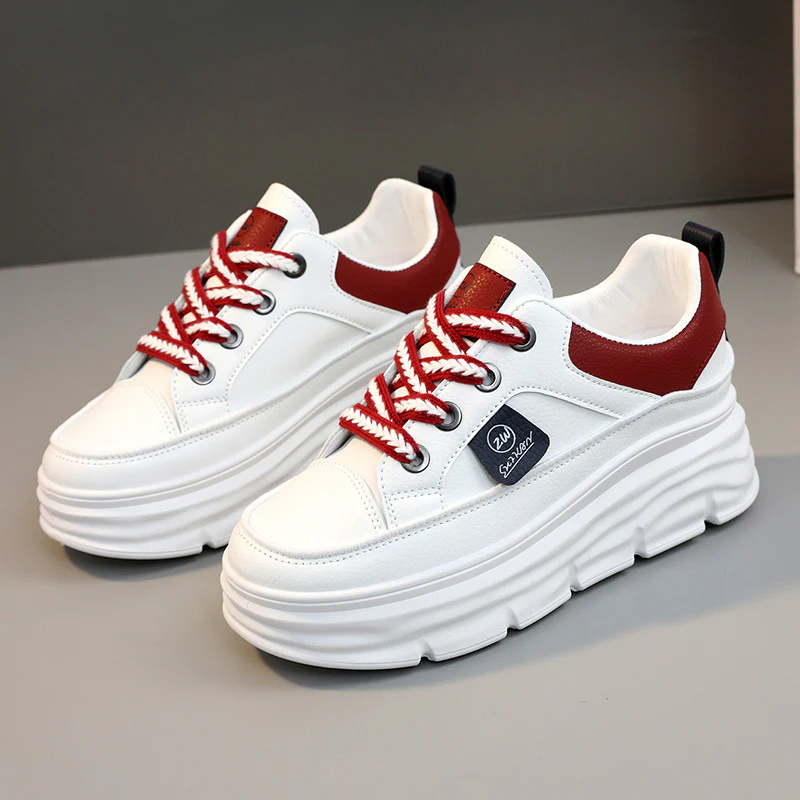 Damen sportliche Plateau Sneakers mit innovativer Dämpfung und atmungsaktiver Mesh-Oberfläche Heidi Mode - Image 8