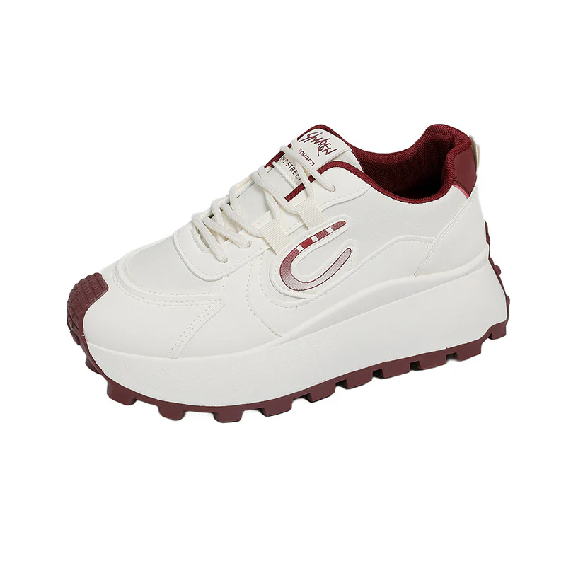 Damen Sportliche Plateau Sneakers mit modischem Design und rutschfester Sohle Heidi Mode - Image 5