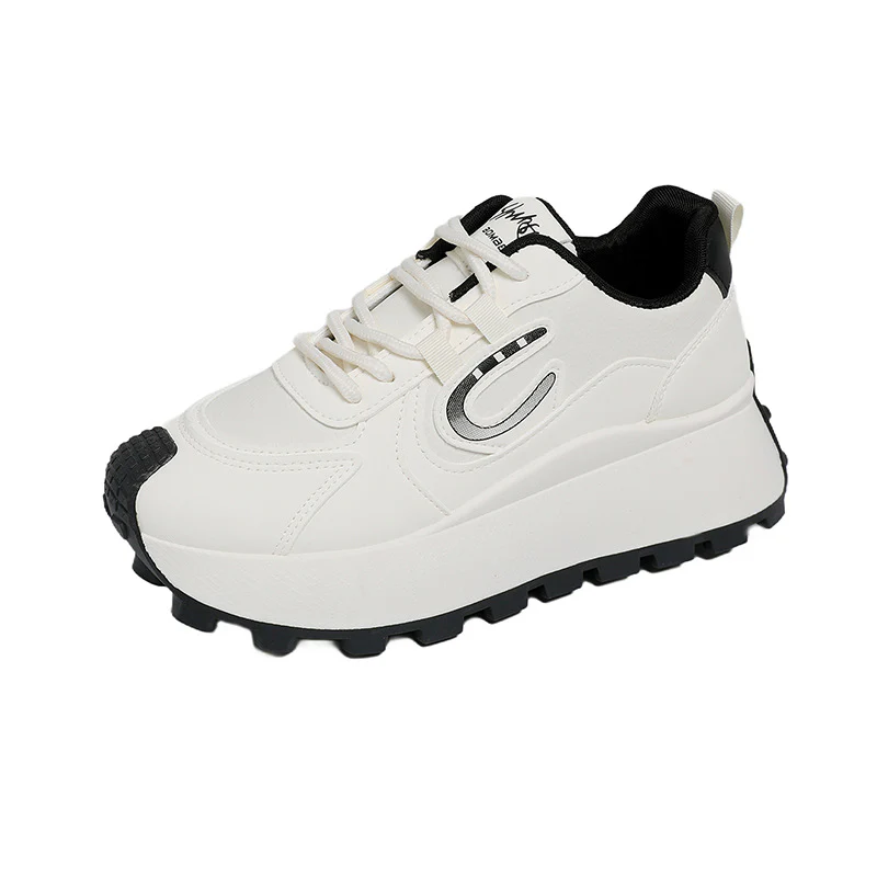 Damen Sportliche Plateau Sneakers mit modischem Design und rutschfester Sohle Heidi Mode - Image 7