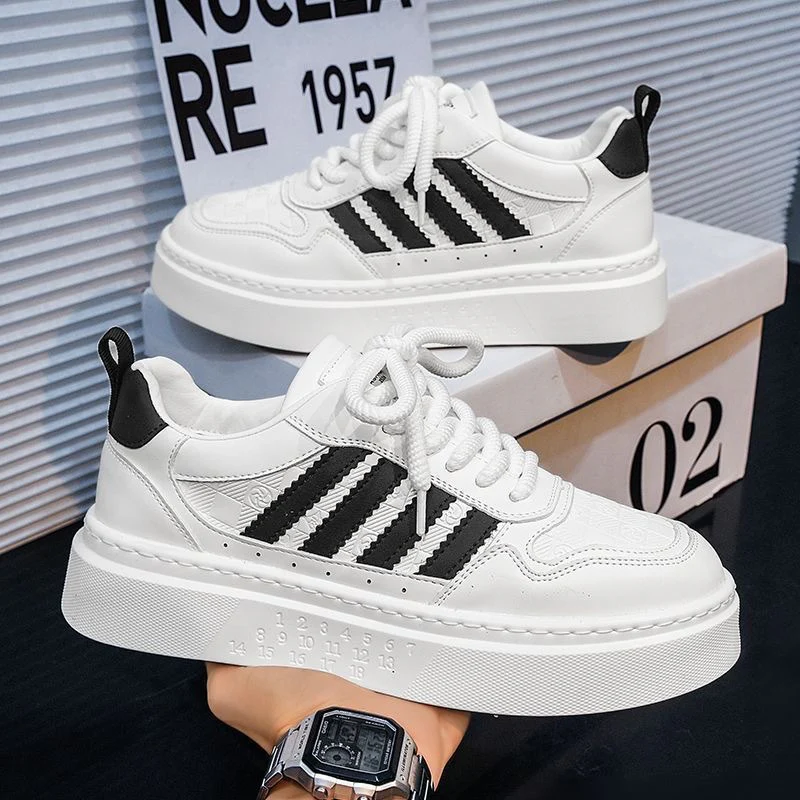 Damen Sportliche Plateau Sneakers mit modischem Obermaterial und ergonomischer Sohle Heidi Mode - Image 3