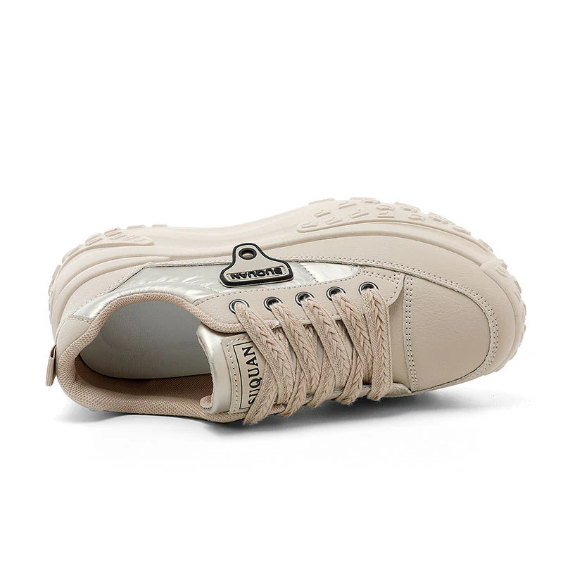 Damen Sportliche Plateau Sneakers mit rutschfester Laufsohle und atmungsaktivem Obermaterial Heidi Mode - Image 2