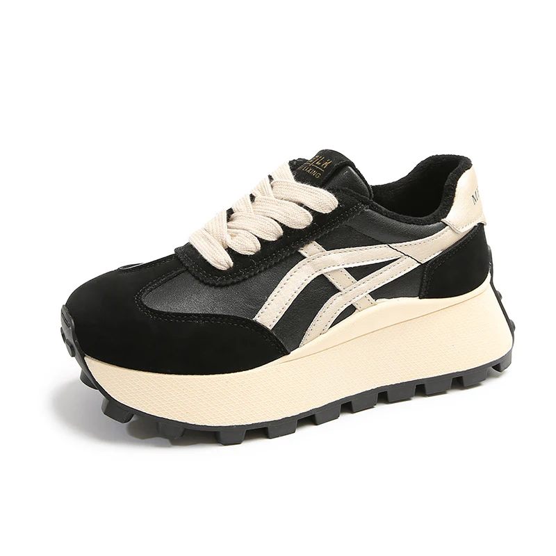 Damen Sportliche Plateau Sneakers mit rutschfester Sohle und atmungsaktivem Obermaterial Heidi Mode - Image 6