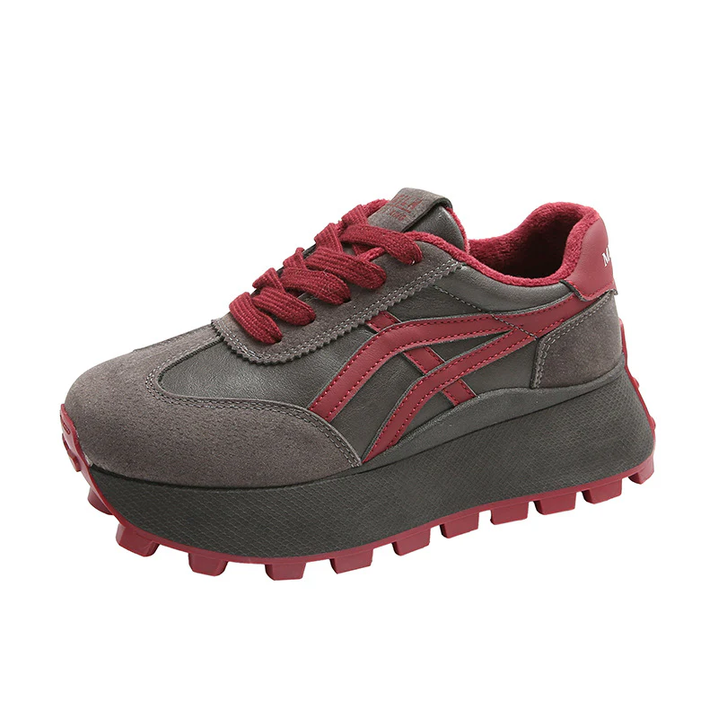 Damen Sportliche Plateau Sneakers mit rutschfester Sohle und atmungsaktivem Obermaterial Heidi Mode - Image 7