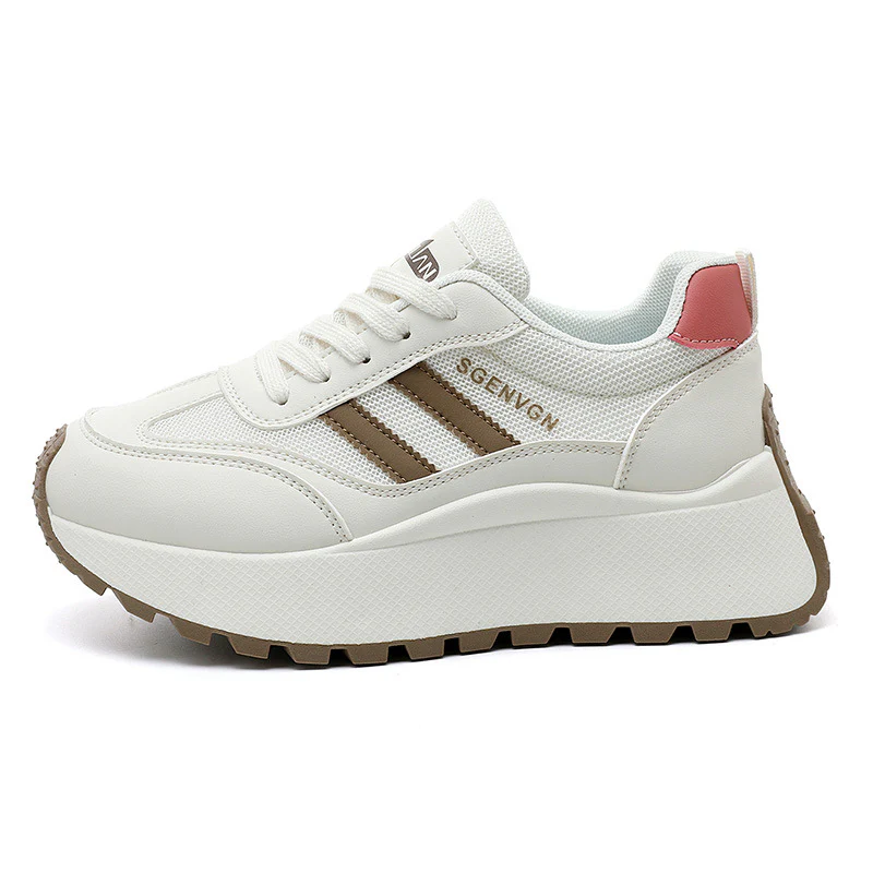 Damen Sportliche Plateau Sneakers mit strukturierter Laufsohle und modischen Akzenten Heidi Mode - Image 7