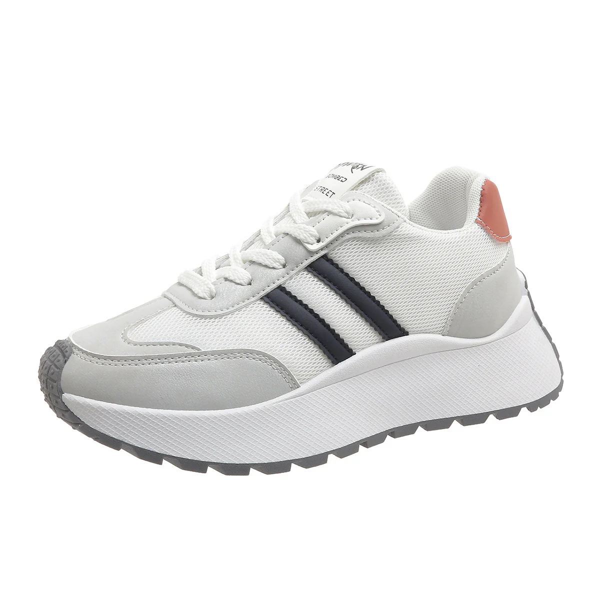 Damen Sportliche Plateausneaker mit atmungsaktiver Mesh-Oberfläche und ergonomischer Dämpfung Heidi Mode - Image 4