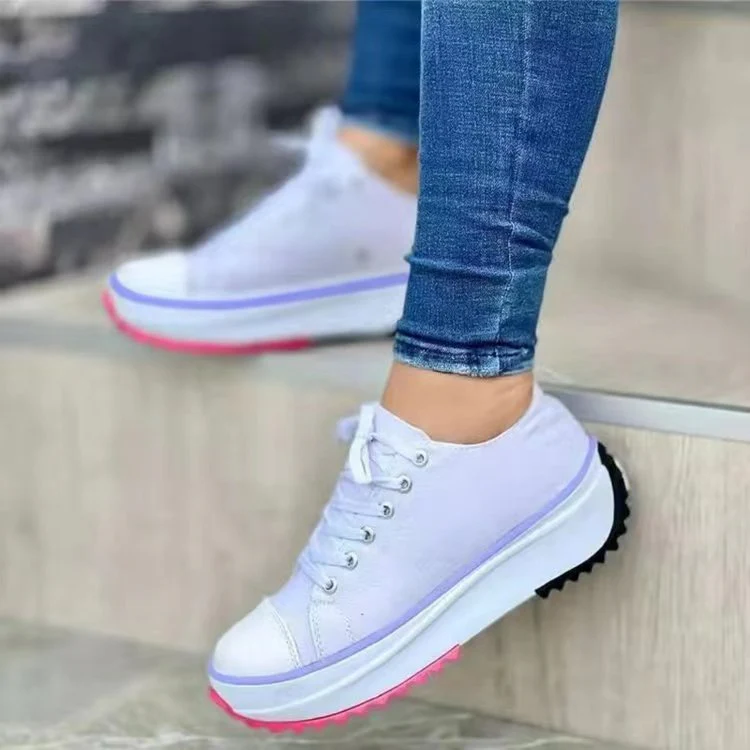Damen Sportliche Plateausneaker mit modischem Kettenakzent Heidi Mode - Image 6