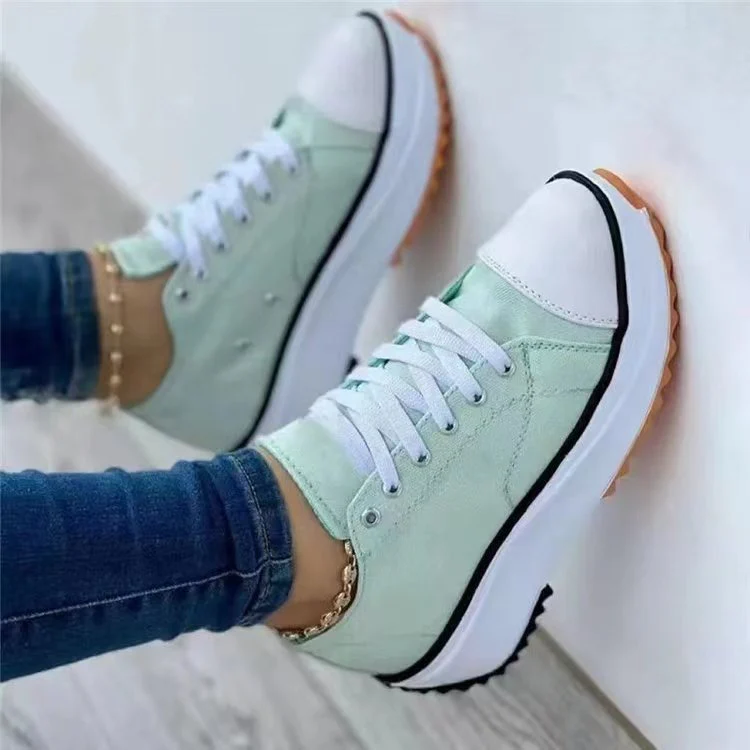 Damen Sportliche Plateausneaker mit modischem Kettenakzent Heidi Mode - Image 7