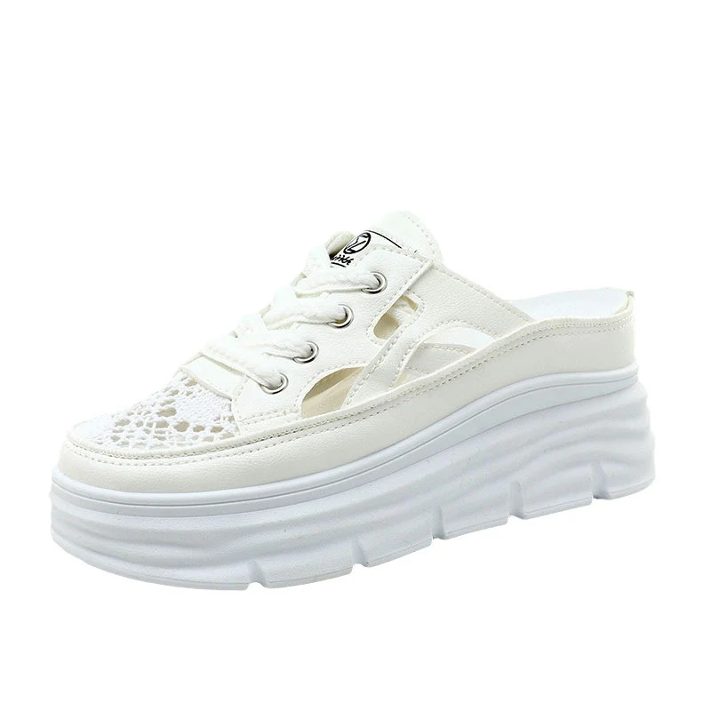 Damen Sportliche Plateausneakers mit atmungsaktivem Obermaterial und lässigem Schnitt Heidi Mode - Image 5