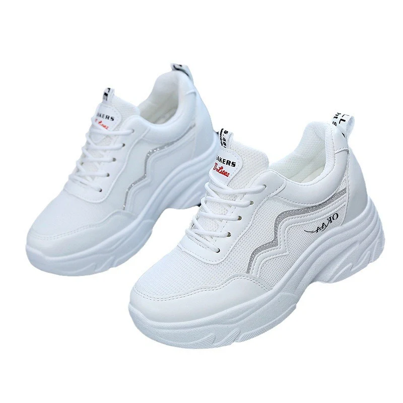 Damen Sportliche Plattform Sneakers mit atmungsaktiven Eigenschaften und rutschfester Sohle Heidi Mode - Image 5