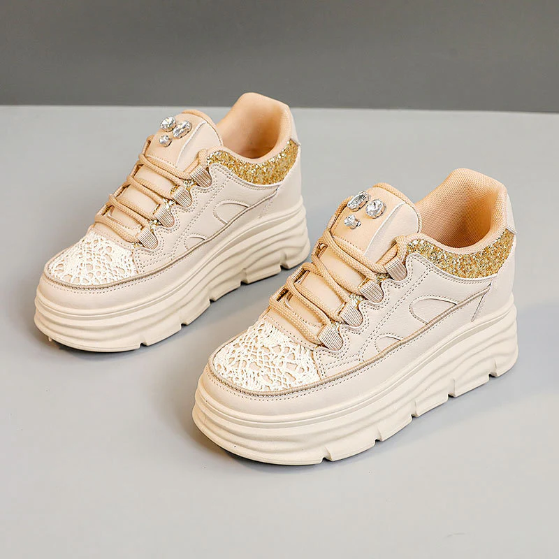 Damen Sportliche Plattform Sneakers mit Glitzer-Details und ergonomischer Dämpfung Heidi Mode - Image 7