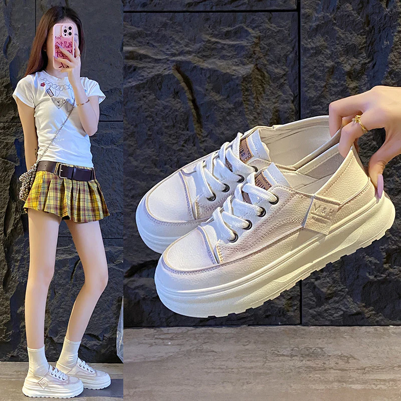 Damen Sportliche Retro Sneaker mit plattierter Sohle und atmungsaktivem Obermaterial Heidi Mode - Image 6