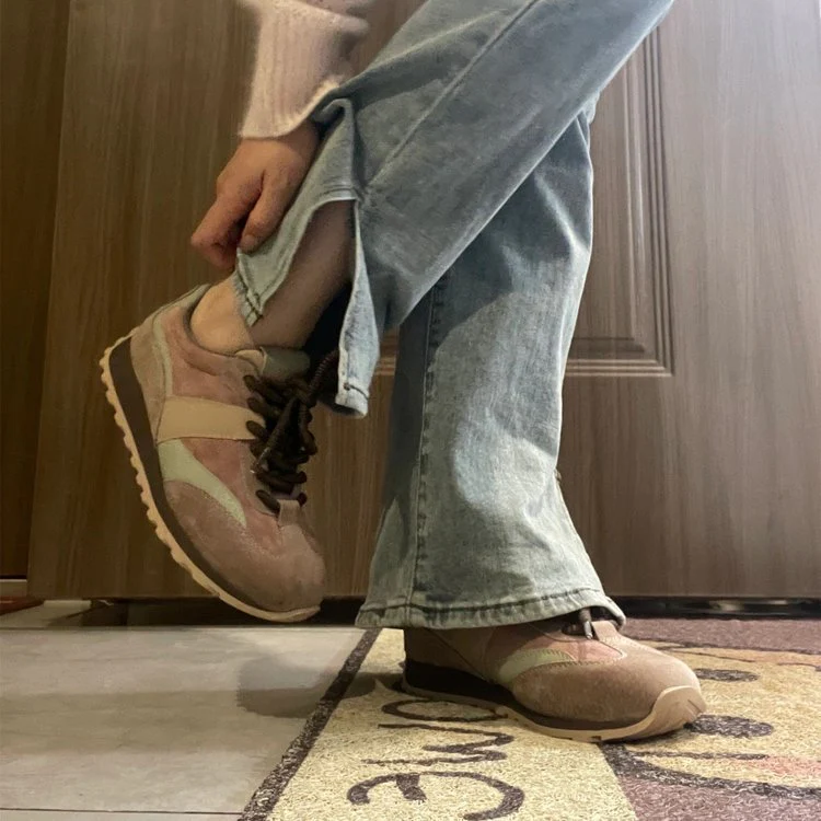 Damen Sportliche Retro Sneakers mit hochqualitativem Obermaterial und dämpfender Sohle Heidi Mode - Image 5