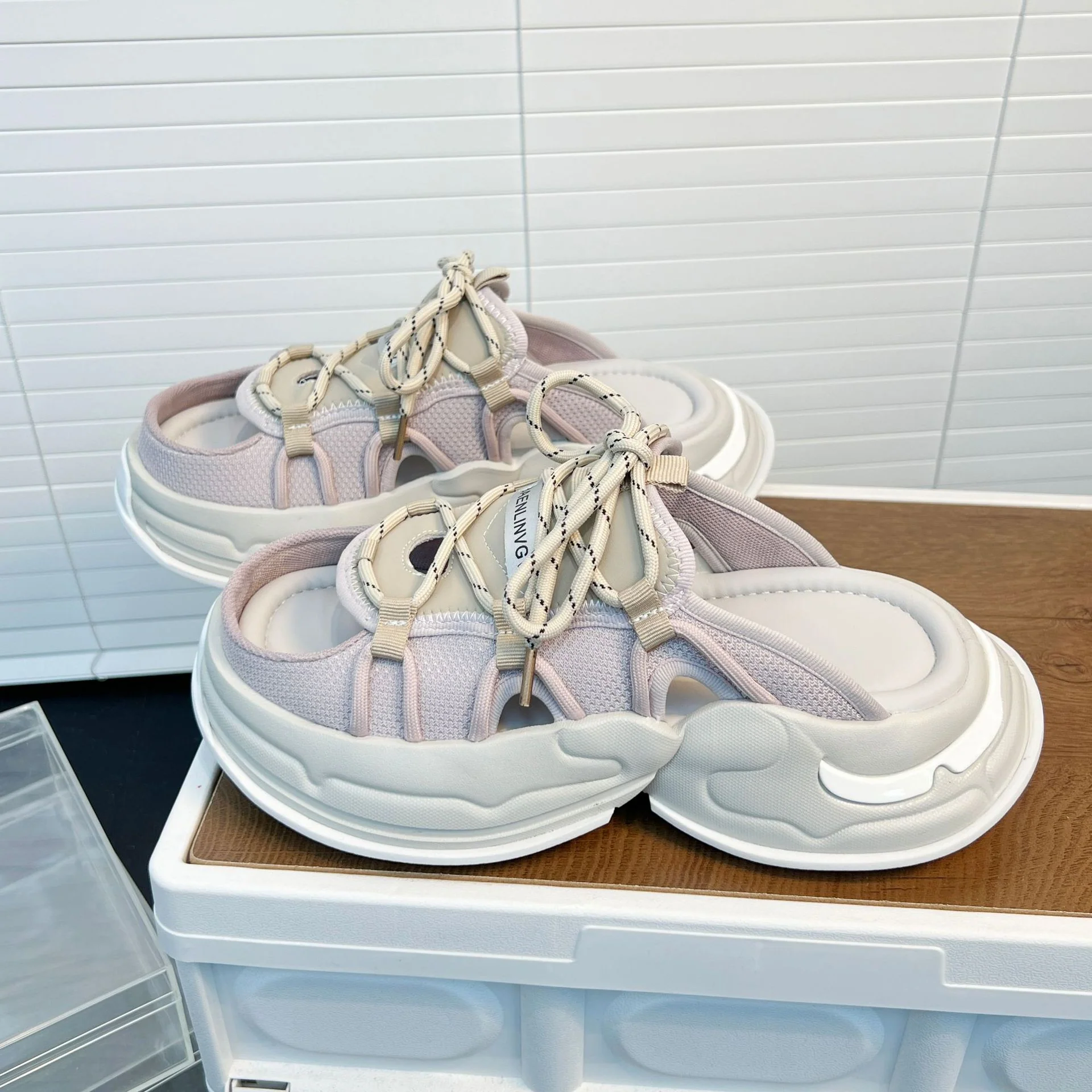 Damen Sportliche Sandalen mit atmungsaktivem Mesh-Obermaterial und stoßdämpfender Sohle Heidi Mode - Image 3