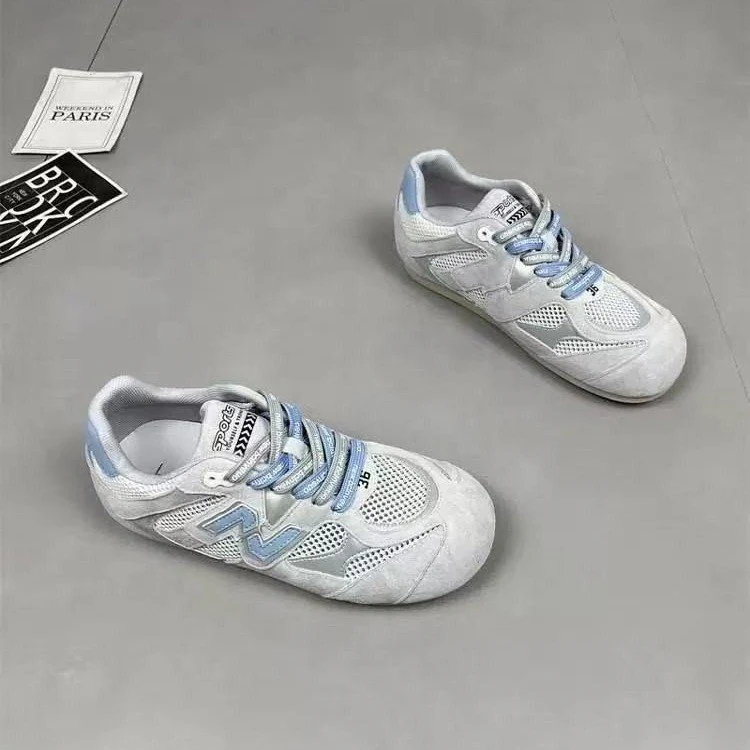 Damen Sportliche Schnür-Sneaker mit atmungsaktiver Mesh-Oberfläche und dämpfender Sohle Heidi Mode - Image 4