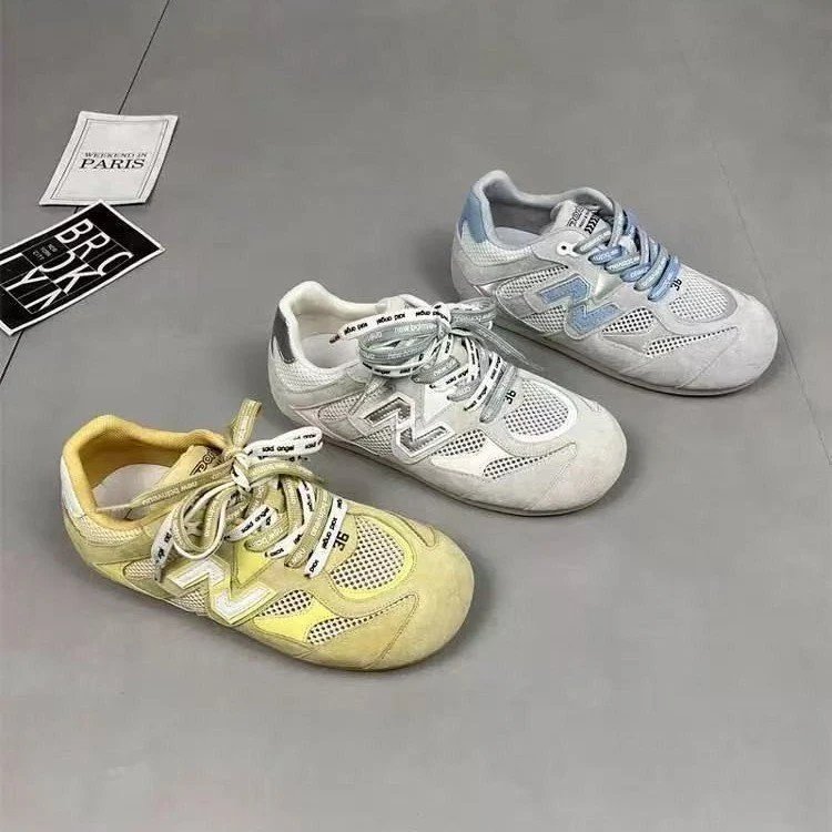 Damen Sportliche Schnür-Sneaker mit atmungsaktiver Mesh-Oberfläche und dämpfender Sohle Heidi Mode - Image 5