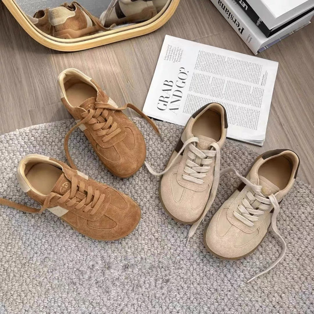 Damen Sportliche Schnürschuhe aus hochwertigem Wildleder mit rutschfester Sohle Heidi Mode - Image 2