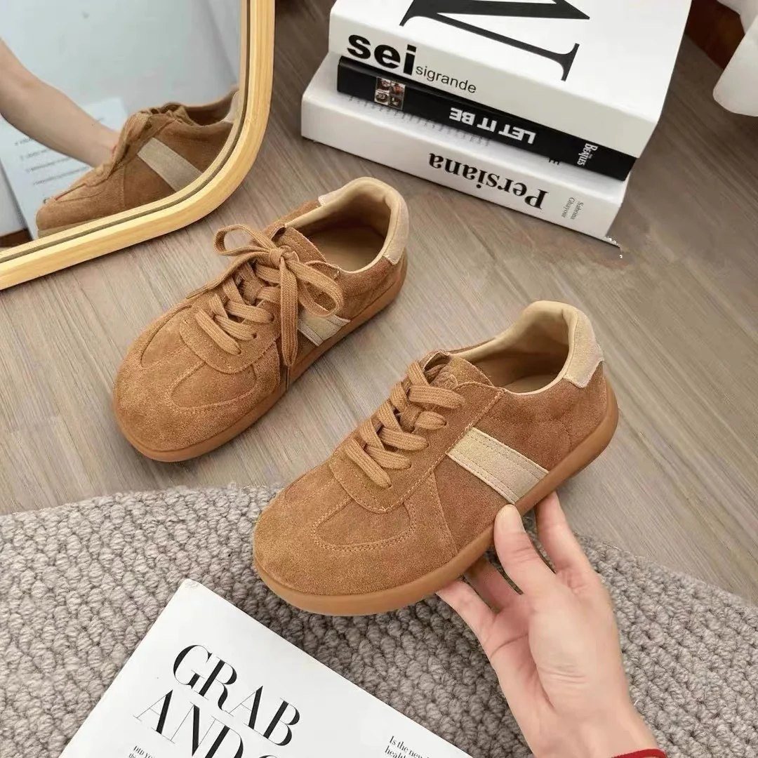 Damen Sportliche Schnürschuhe aus hochwertigem Wildleder mit rutschfester Sohle Heidi Mode - Image 6