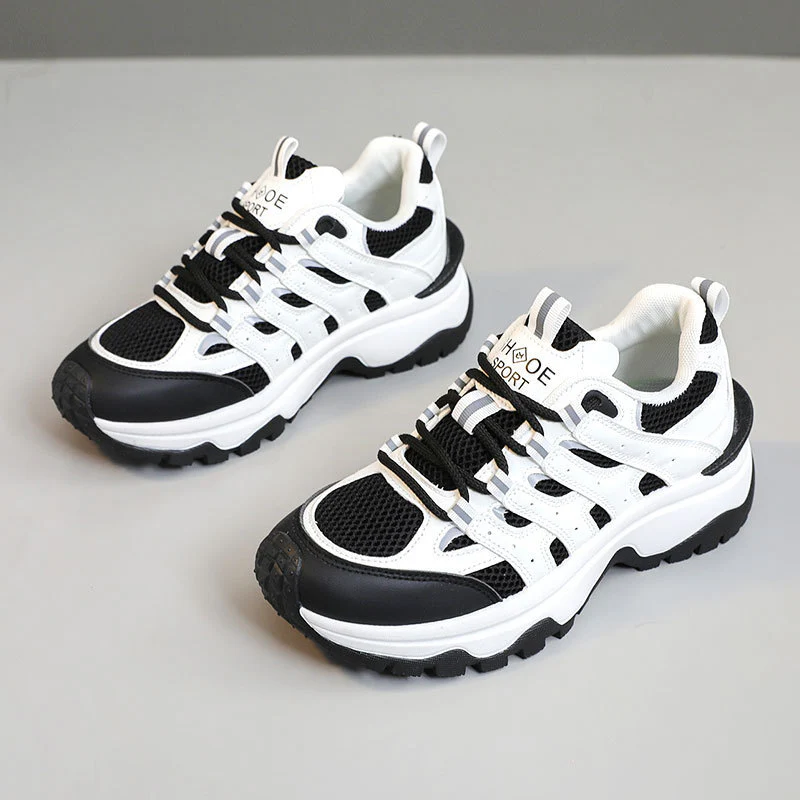 Damen Sportliche Schnürsneaker mit atmungsaktivem Obermaterial Heidi Mode - Image 8