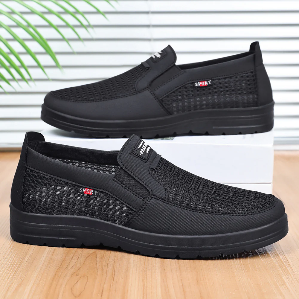 Damen Sportliche Slip-On Schuhe mit elastischem Mesh-Obermaterial und rutschfester Sohle Heidi Mode - Image 3
