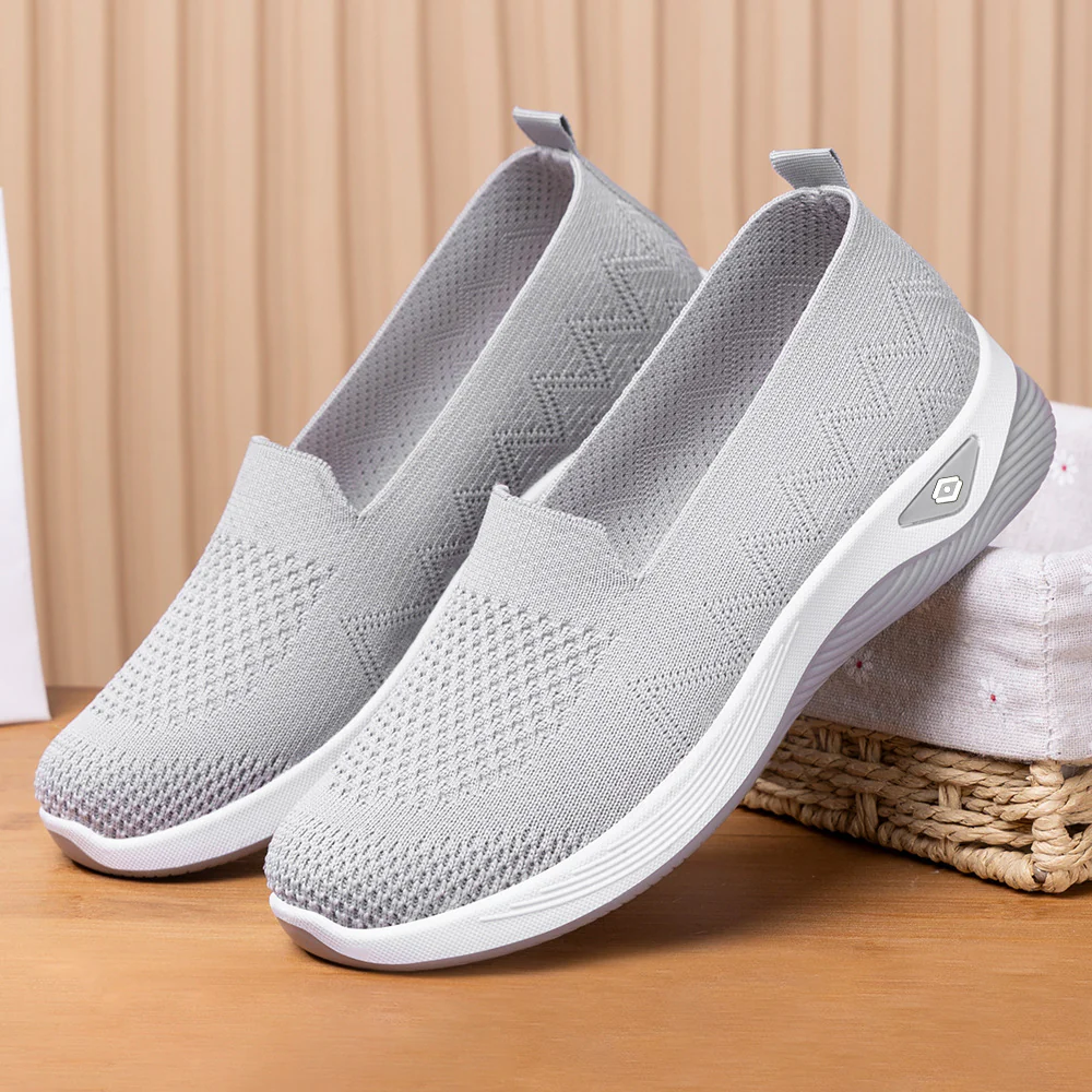 Damen Sportliche Slip-On Schuhe mit flexibler Sohle und atmungsaktivem Obermaterial Heidi Mode - Image 2