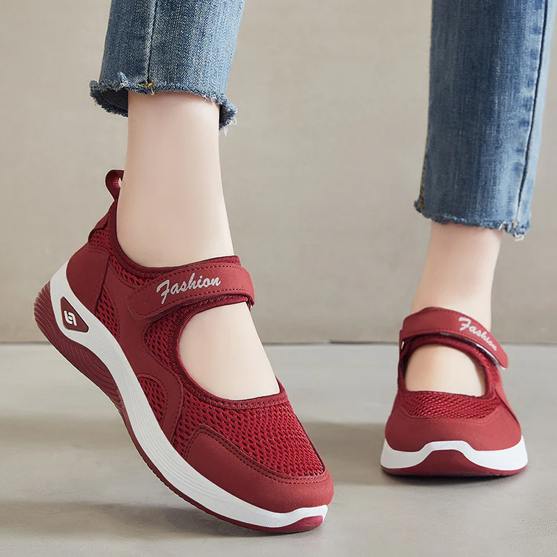 Damen Sportliche Slip-On Schuhe mit rutschfester Sohle und atmungsaktivem Obermaterial Heidi Mode - Image 2