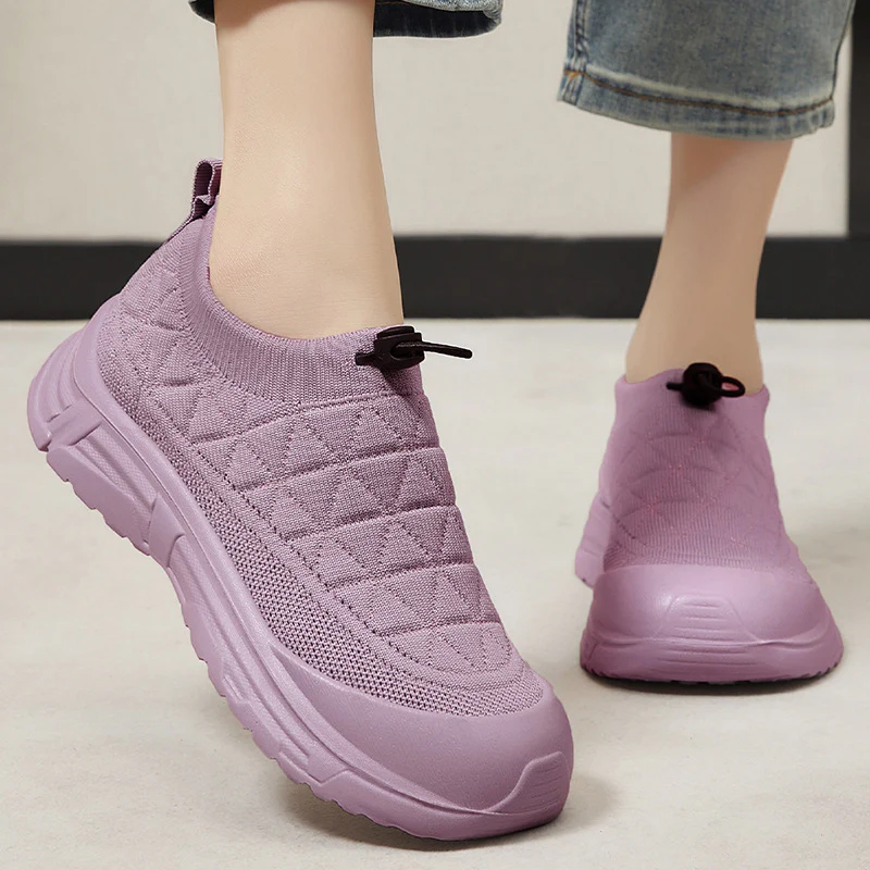 Damen Sportliche Slip-On Sneakers mit atmungsaktivem Obermaterial und rutschfester Sohle Heidi Mode - Image 2