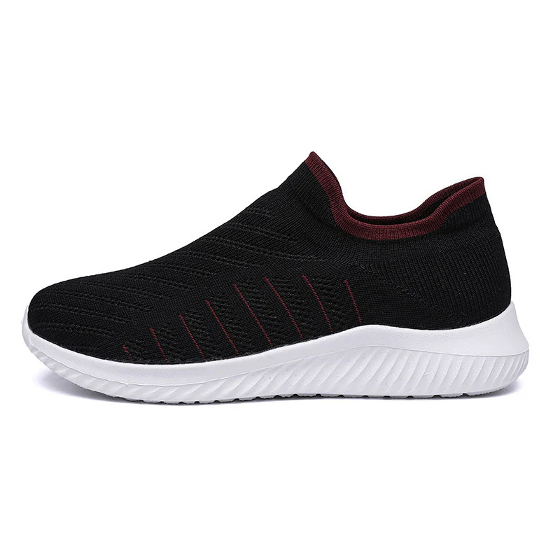 Damen Sportliche Slip-On Sneakers mit atmungsaktivem Strick-Obermaterial Heidi Mode - Image 5