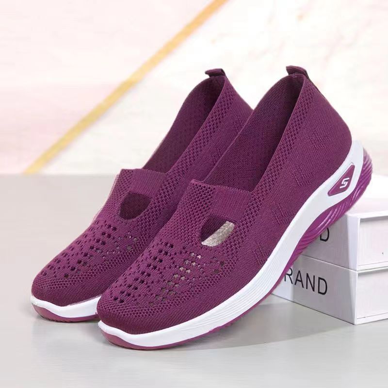 Damen Sportliche Slip-On Sneakers mit atmungsaktivem Strickmaterial Heidi Mode - Image 6
