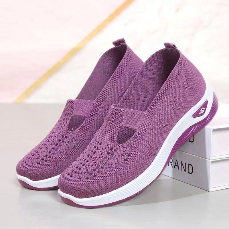 Damen Sportliche Slip-On Sneakers mit atmungsaktivem Strickmaterial Heidi Mode - Image 9