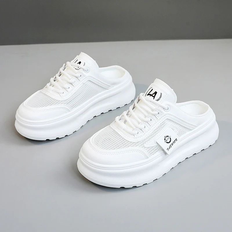 Damen sportliche Slip-On Sneakers mit atmungsaktiver Mesh-Oberfläche Heidi Mode - Image 6