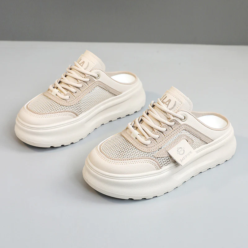Damen sportliche Slip-On Sneakers mit atmungsaktiver Mesh-Oberfläche Heidi Mode - Image 8