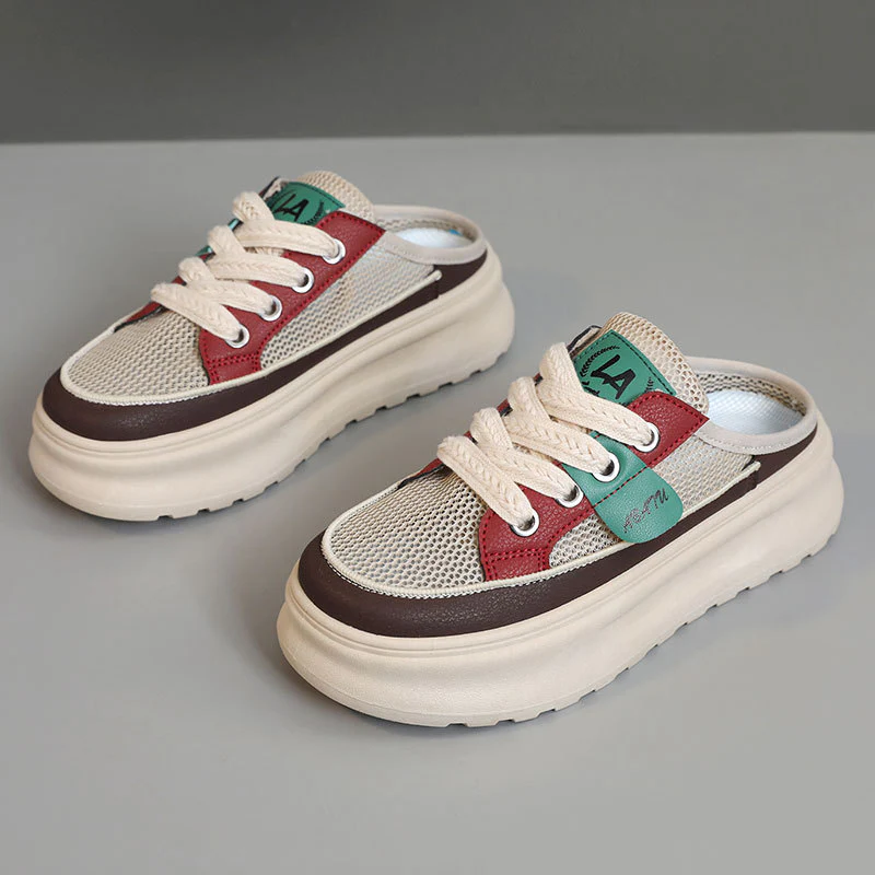 Damen Sportliche Slip-On Sneakers mit atmungsaktiver Mesh-Oberfläche und innovativem Sohlenprofil Heidi Mode - Image 7