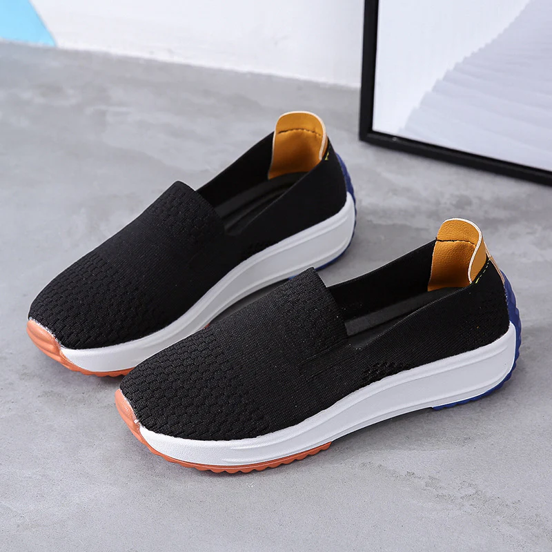Damen Sportliche Slip-On Sneakers mit atmungsaktiver Netzstruktur Heidi Mode - Image 8