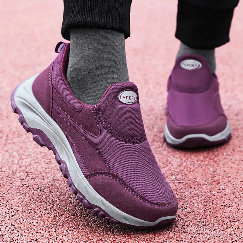 Damen Sportliche Slip-On Sneakers mit dämpfender Laufsohle Heidi Mode - Image 3